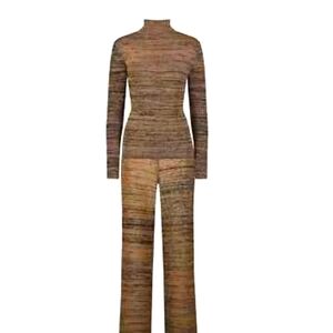 Mara Hoffman Gene Woold Spacd Dyed Turtleneck Sweater 2x